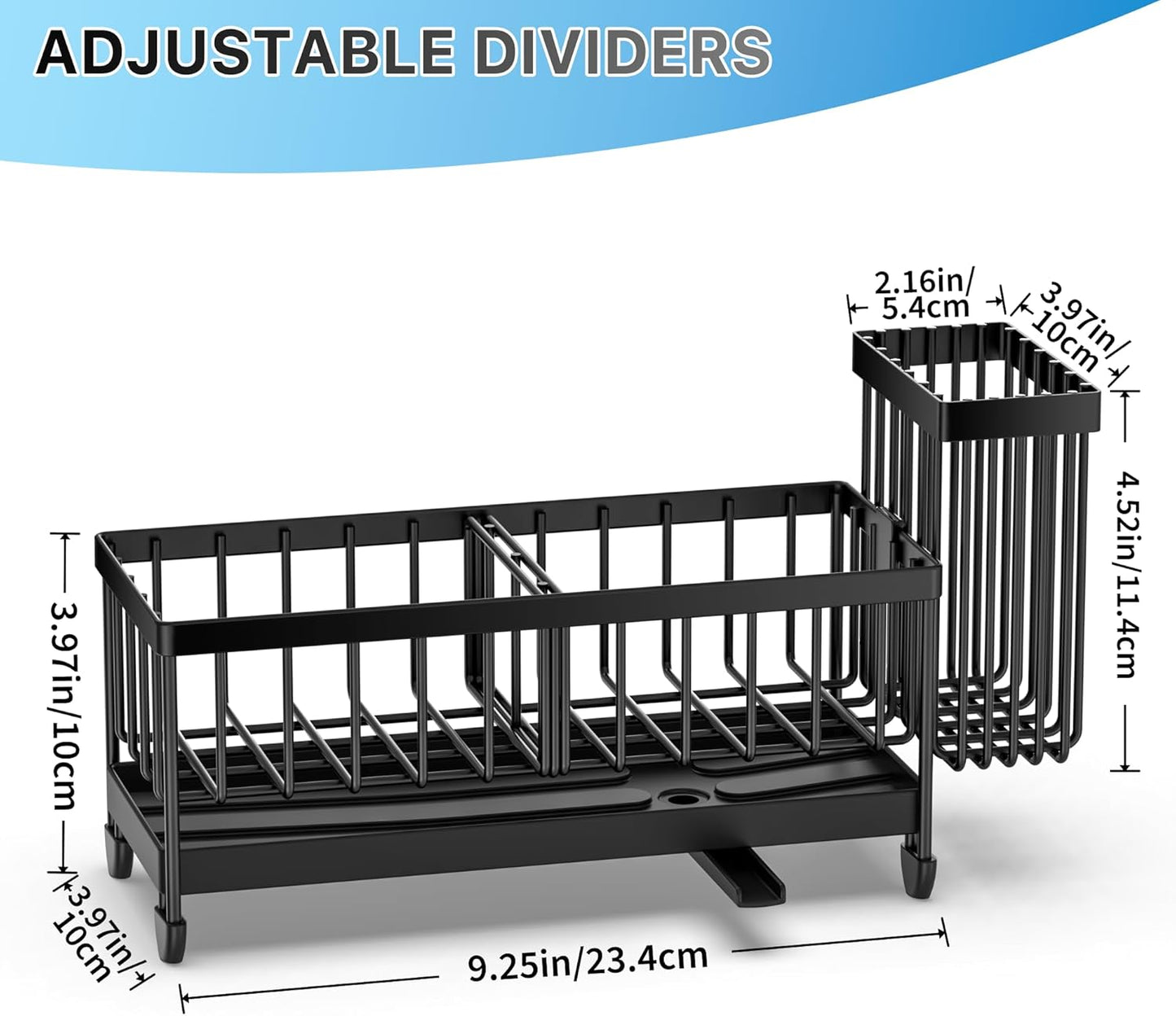 2-Tier Kitchen Sink Organizer – Rustproof Stainless Steel Storage Rack with Drain Tray